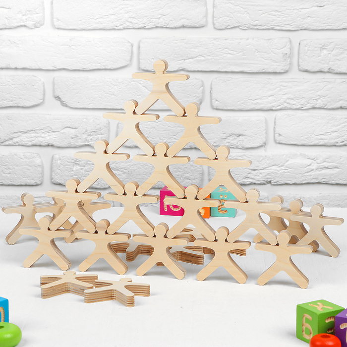 Развивающая игрушка Балансир "Физкультурники", 30 элементов