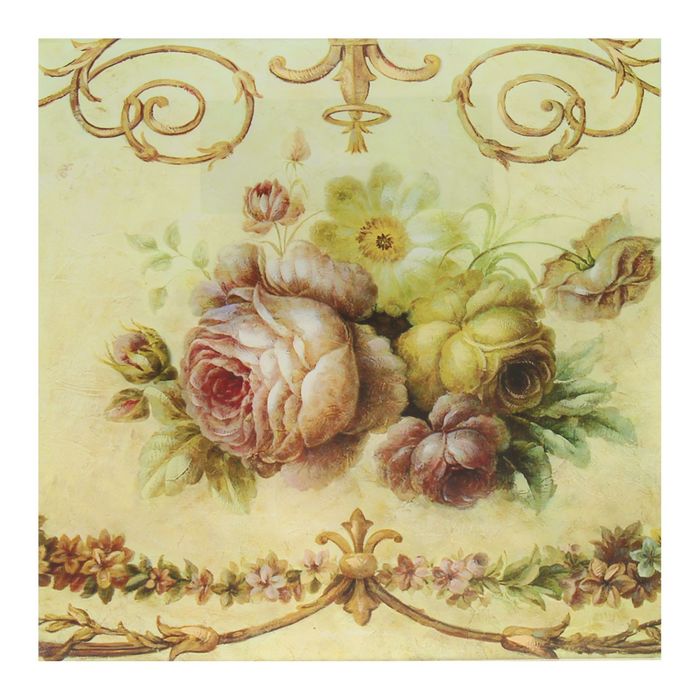 Картина на стекле "Цветы" 28*28 см