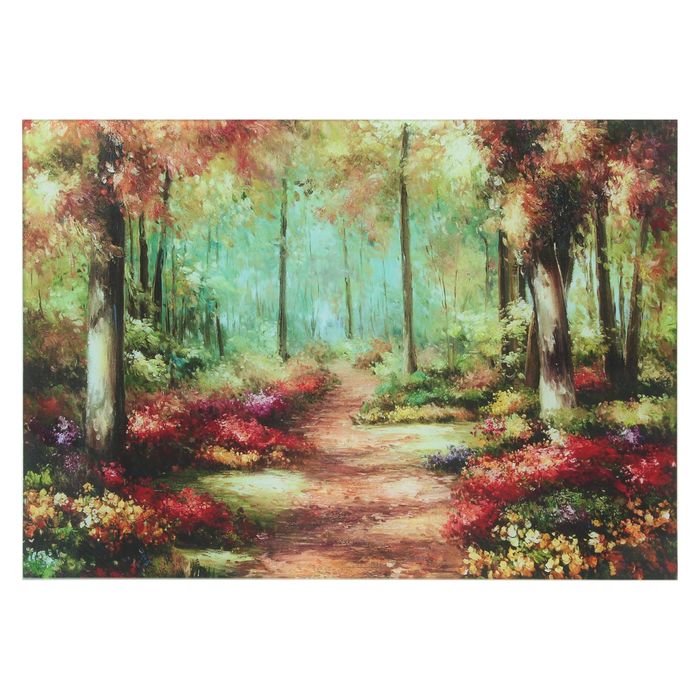 Картина на стекле "Осенний лес" 28*40 см