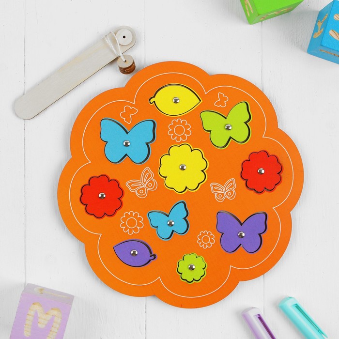 Магнитная рыбалка "Бабочки и цветочки"   МИКС