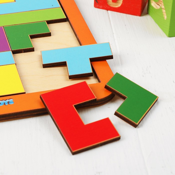 Рамка-вкладыш "Тетрис", 36 элементов, МИКС