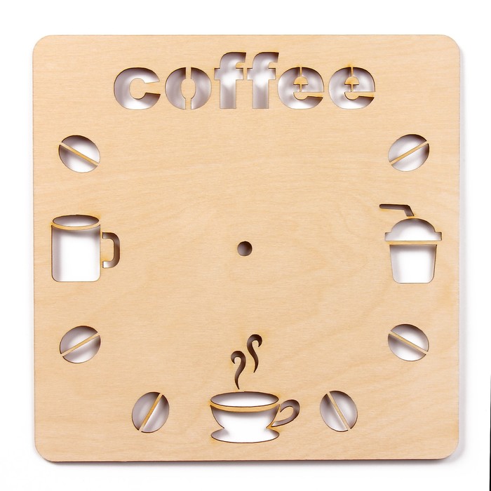 Заготовка для творчества «Часы кофе»