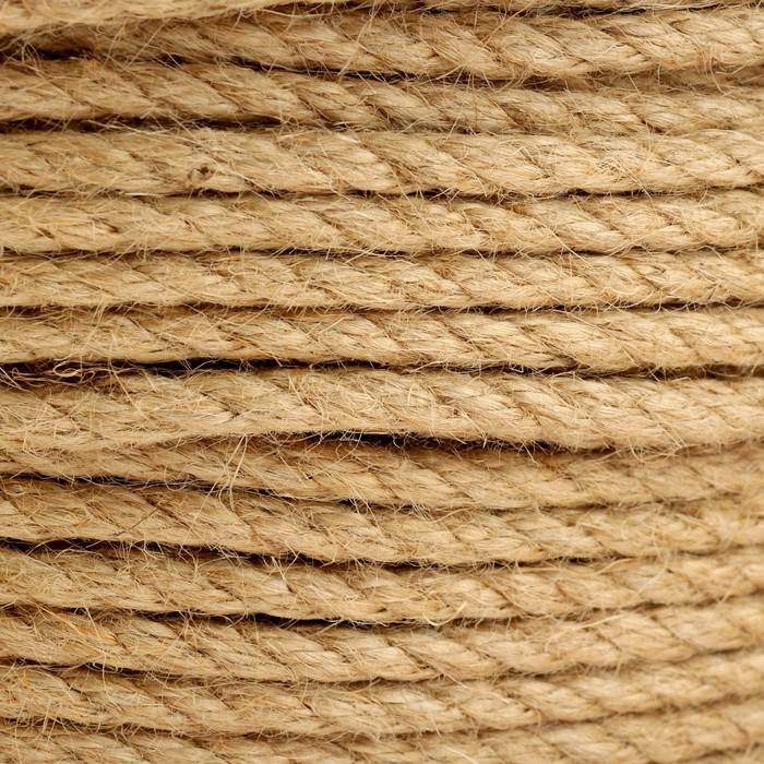 Канат джутовый крученый 6 мм, кашутка (250 м)