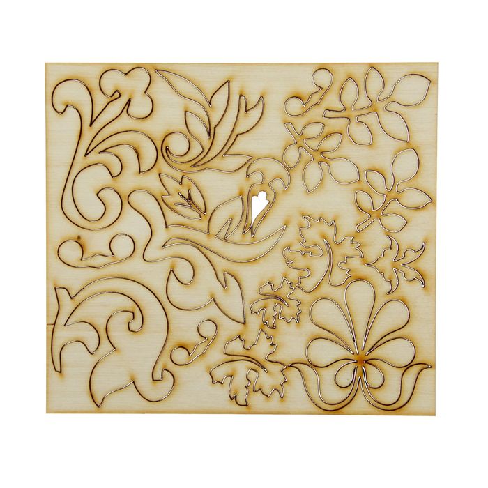 Набор для скрапбукинга "Орнамент-4" 18х16,2 см, фанера 3 мм