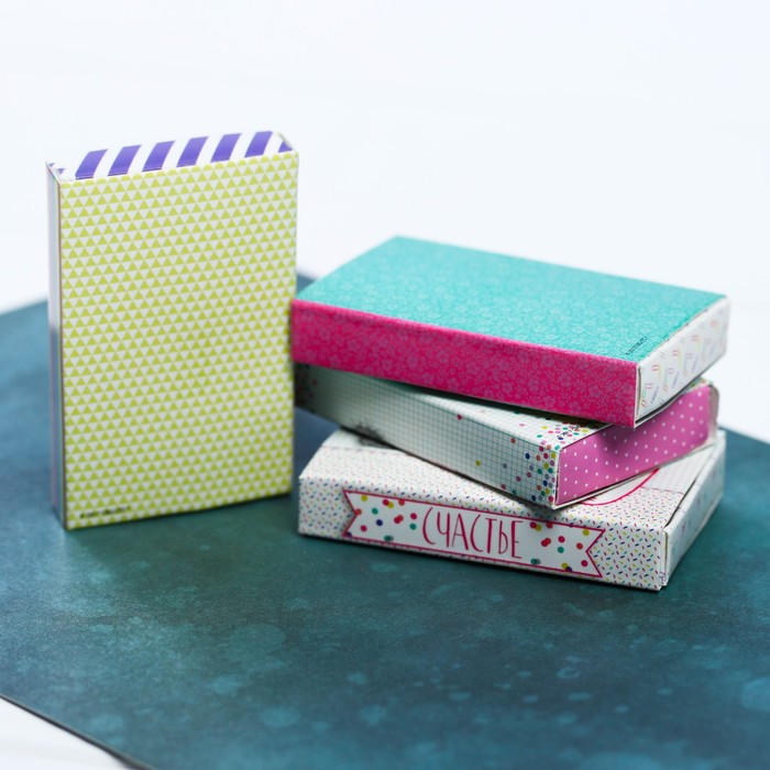 Me To You Декоративные коробочки "Счастливый билет" (4 шт), 3.5 х 5.5 см