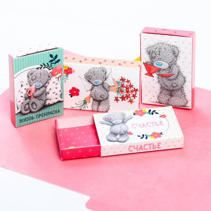 Me To You Декоративные коробочки "Слушай голос сердца" (4 шт), 3.5 х 5.5 см