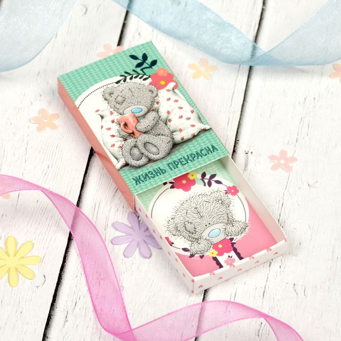 Me To You Декоративные коробочки "Слушай голос сердца" (4 шт), 3.5 х 5.5 см