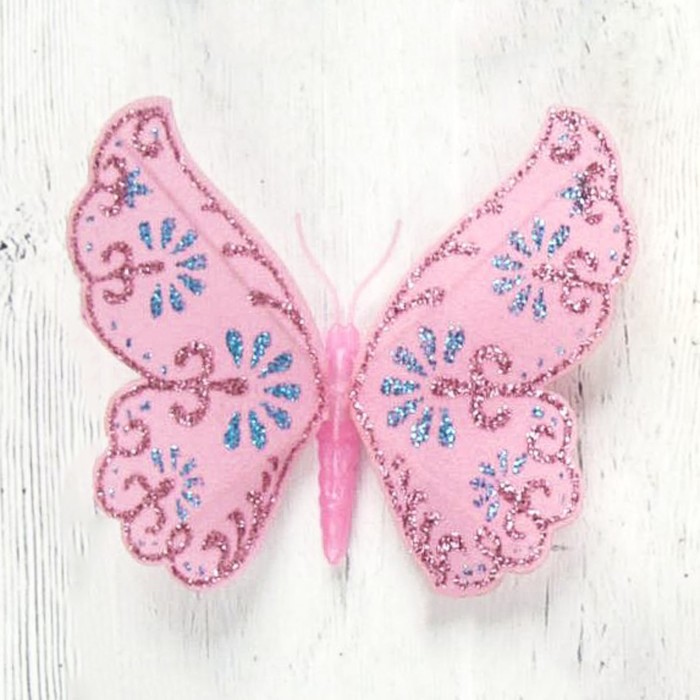 Магнит "Бабочка цветочная" 8х6,5 см