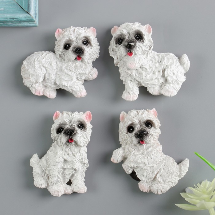 Магнит полистоун "Терьер" МИКС 5х3,5 см