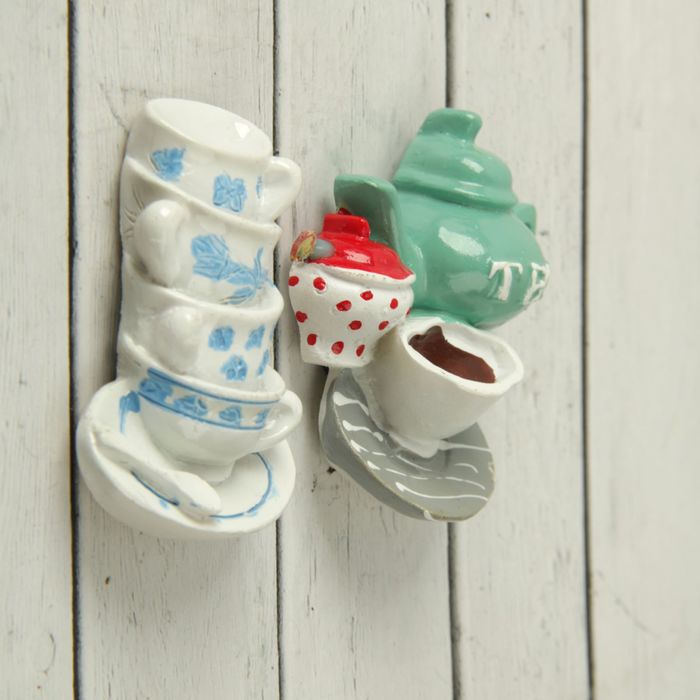 Магнит полистоун "Чаепитие" МИКС 6,3х4,5 см