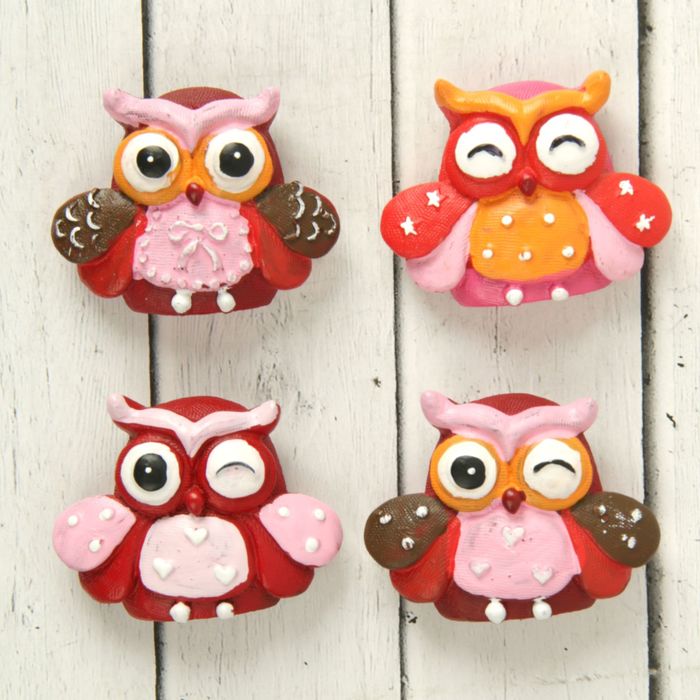 Магнит полистоун "Совушка-печенка" МИКС 4,3х5,5 см