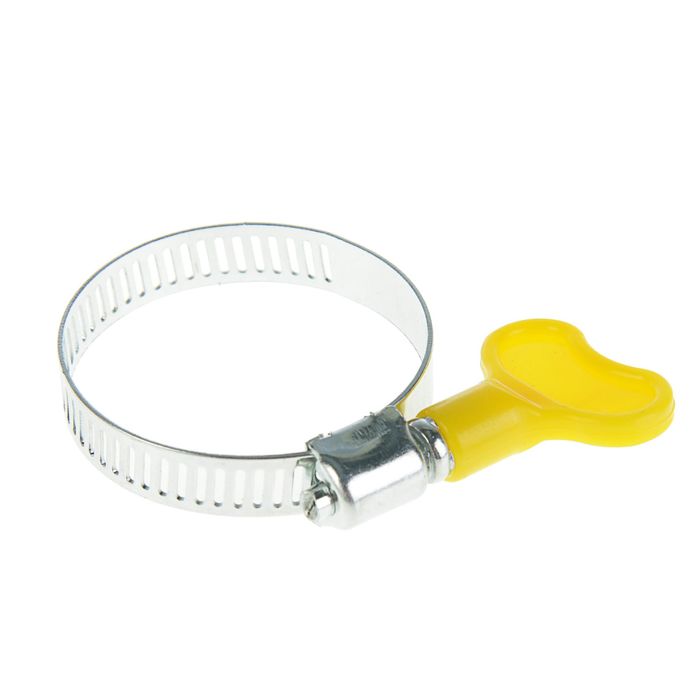 Хомут с "барашком" TUNDRA krep, сквозная просечка, диаметр 25-40 мм, ширина 8 мм