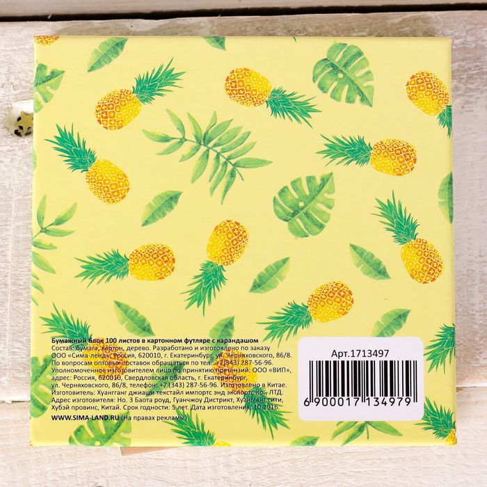 Футляр для бумаги с карандашом "Самые особые заметки", 100 листов