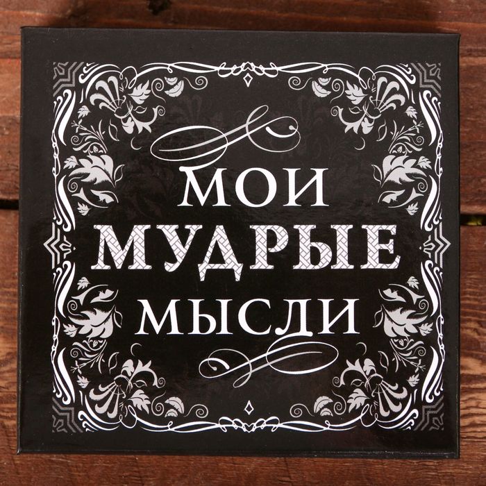 Футляр для бумаги с карандашом "Мои мудрые мысли", 100 листов