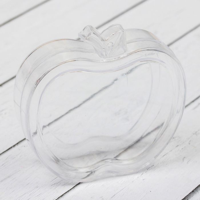 Заготовка - подвеска, раздельные части "Яблочко", размер собранной 2,5*8,5*8 см