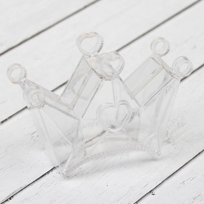 Основа для творчества и декорирования - фигура с 2 половинками "Корона" размер 6*5*5