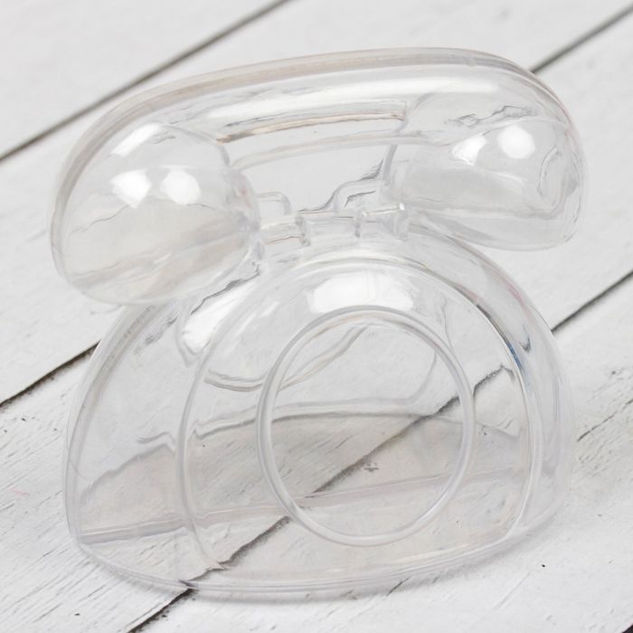 Основа для творчества и декорирования - фигура с 2 половинками "Телефон" размер 3,5*6,5*6