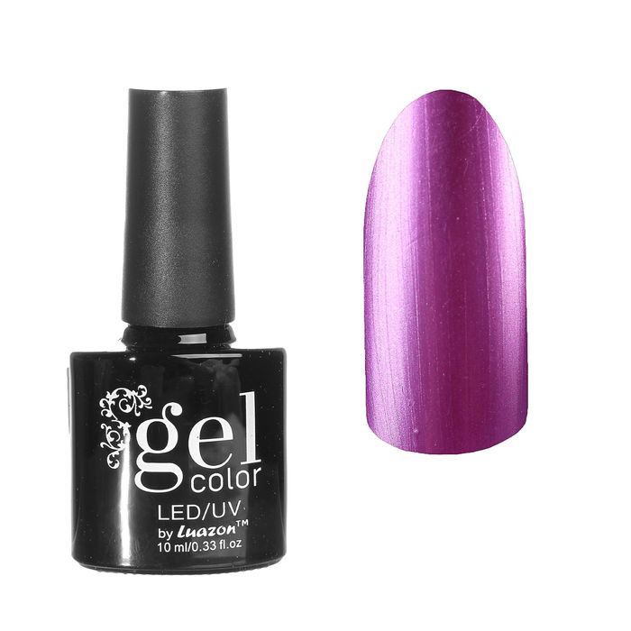 Гель-лак для ногтей "Металлик", четырёхфазный LED/UV, 10мл, цвет 02-009 малиновый