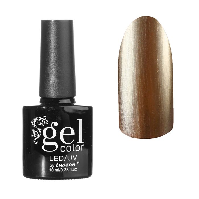 Гель-лак для ногтей "Металлик", четырёхфазный LED/UV, 10мл, цвет 07-030 бронзовый