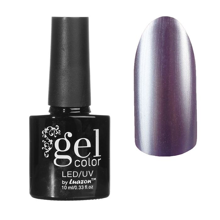 Гель-лак для ногтей "Металлик", четырёхфазный LED/UV, 10мл, цвет 08-008 сиреневый