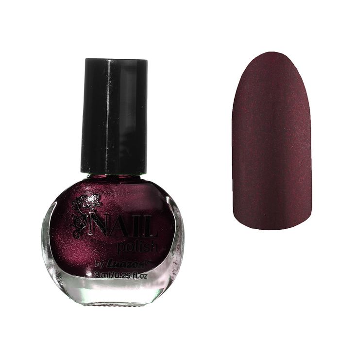 Лак для ногтей матовый, 9мл, цвет 10-16 коричневый