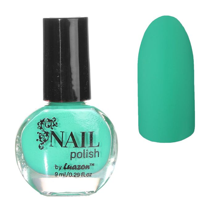 Лак для ногтей матовый, 9мл, цвет 15-25 светло-зелёный