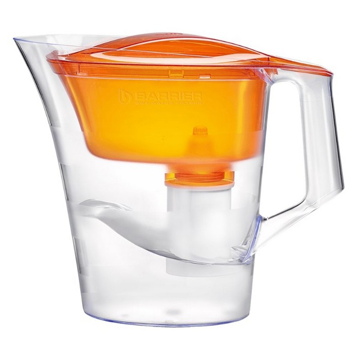 Фильтр-кувшин 4 л "Барьер. Твист", цвет оранжевый