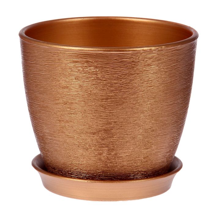 Горшок "Виктория 18" 3 л люкс Бронза