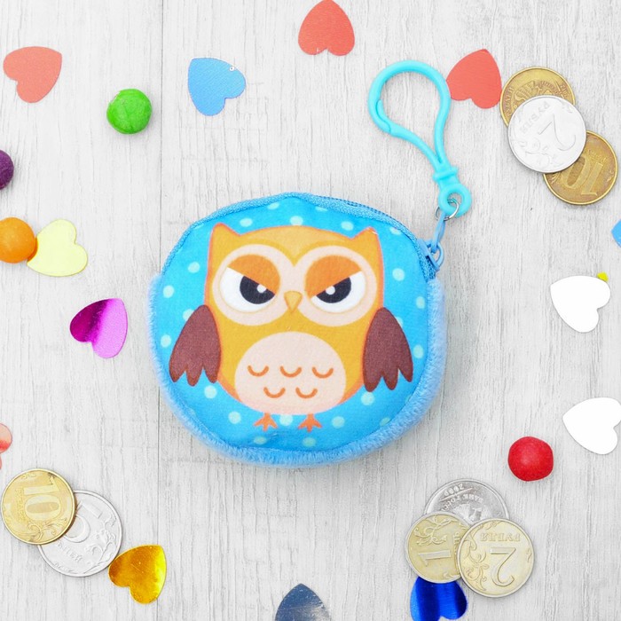 Мягкий кошелёк "Сова", цвета МИКС