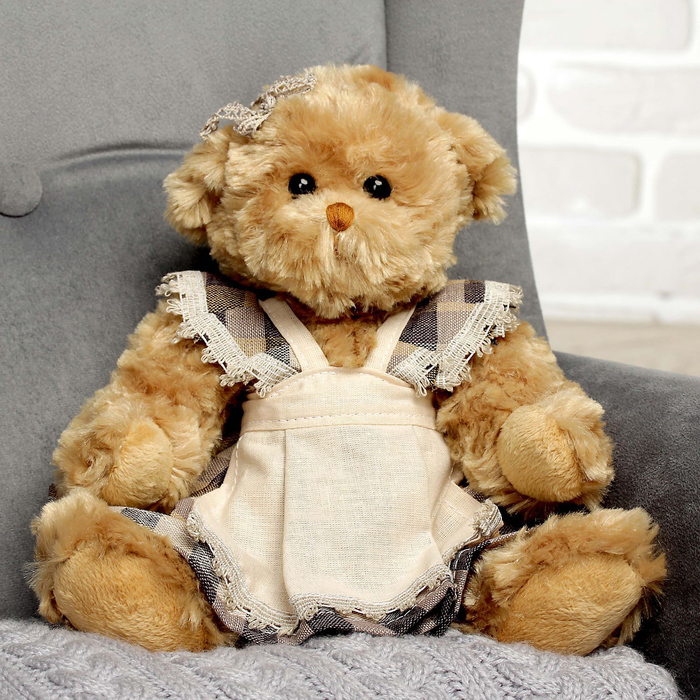 Мягкая игрушка "Медведица, стильная домохозяйка", 30 см