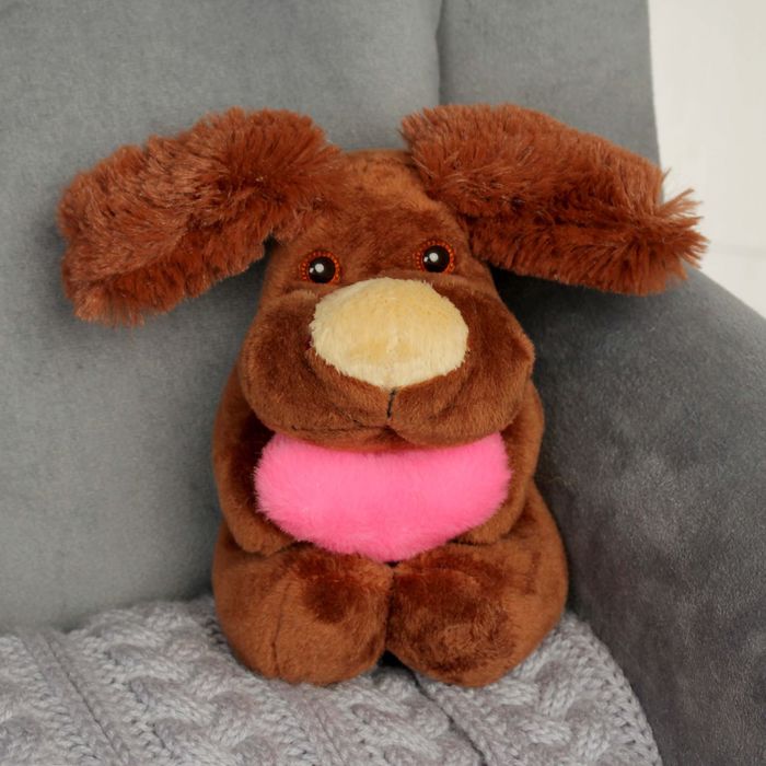 Мягкая игрушка "Собака с сердцем", МИКС