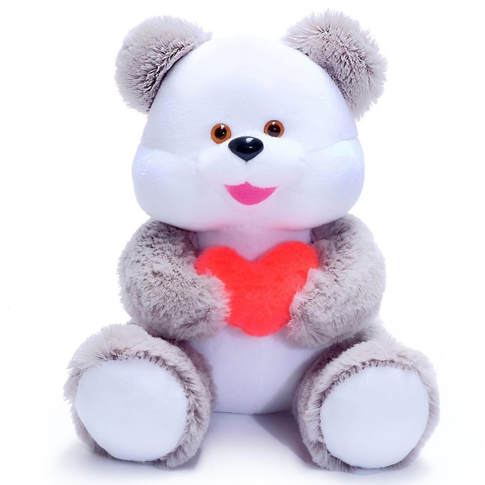 Мягкая игрушка «Медведь», с сердцем, МИКС три медвежонка мягкая игрушка медведь с сердцем микс