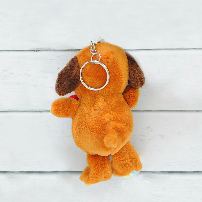 Мягкая игрушка-брелок Love "Пёсик с сердцем"