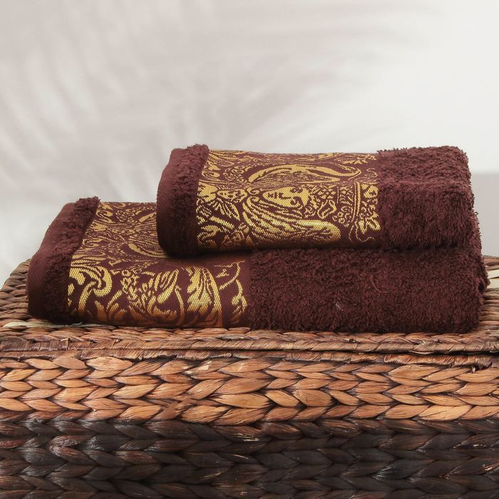 Полотенце махровое Fersace ПЦ-3501-2526 цв.363, 70х130, хл.100%, 460 гр/м