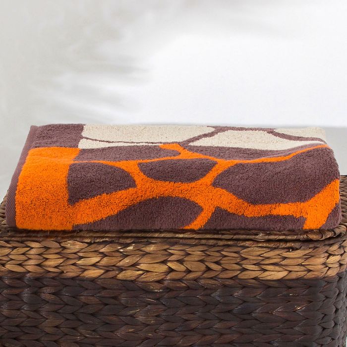 Полотенце махровое Африка ПЦ-1202-2935 цв.10000, 100х150, хл.100%, , 460 гр/м