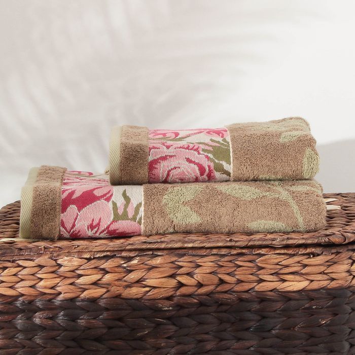 Полотенце махровое Neo-vintage fogliame ПЦ-2602-2937 цв.20000, 50х90, хл.100%, 460 гр/м