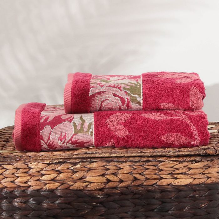 Полотенце махровое Neo-vintage fogliame ПЦ-2602-2937 цв.30000, 50х90, хл.100%, 460 гр/м