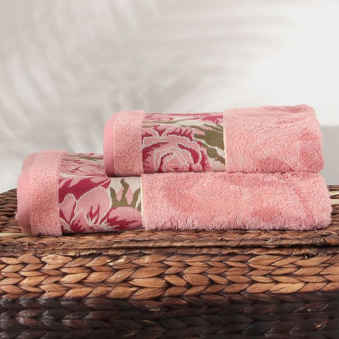 Полотенце махровое Neo-vintage fogliame ПЦ-3502-2937 цв.40000, 70х130, хл.100%, 460 гр/м