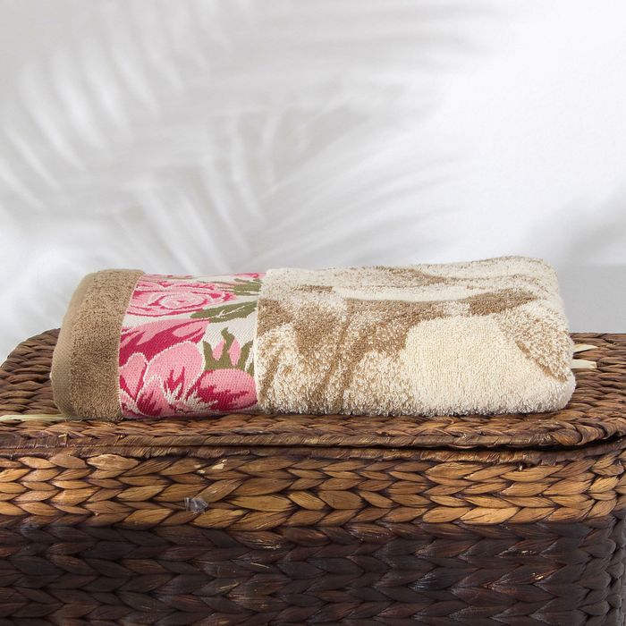 Полотенце махровое Neo-vintage peonia ПЦ-3502-2936 цв.10000, 70х130, хл.100%, 460 гр/м