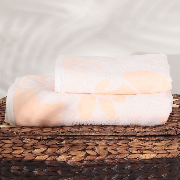 Полотенце махровое Caudry ПЦС-2602-2967 цв.20000, 50х90, хл.100%, 460 гр/м