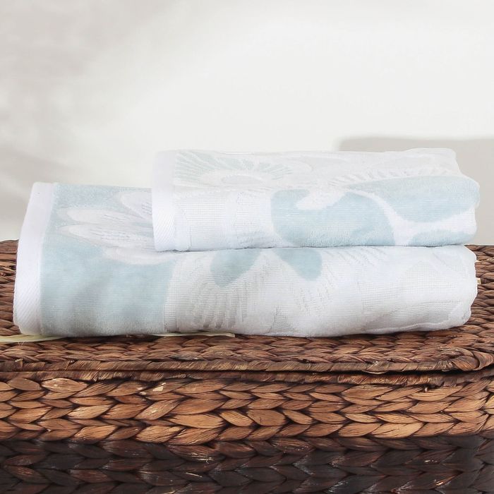 Полотенце махровое Caudry ПЦС-3502-2967 цв.10000, 70х130, хл.100%, 460 гр/м