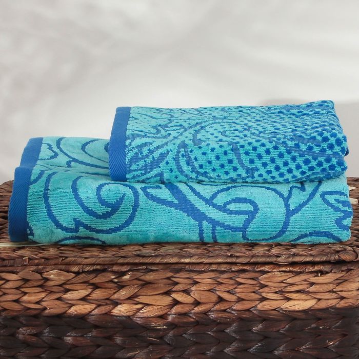 Полотенце махровое Gradiente ПЦС-3502-2973 цв.20000,70х130, хл.100%, 460 гр/м