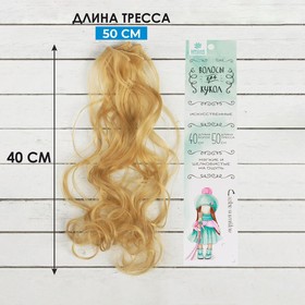 Волосы - тресс для кукол «Кудри» длина волос: 40 см, ширина: 50 см, №15 Ош