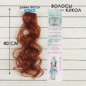 Волосы - тресс для кукол «Кудри» длина волос: 40 см, ширина:50 см, №13 Ош