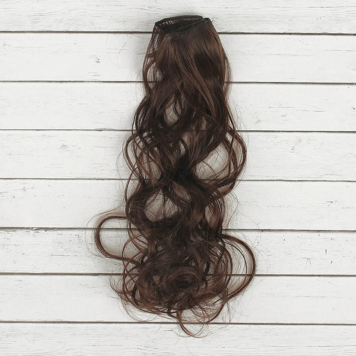 Волосы - тресс для кукол "Кудри" длина волос 40 см, ширина 50 см, №4