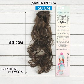 Волосы - тресс для кукол «Кудри» длина волос: 40 см, ширина: 50 см, №8 Ош