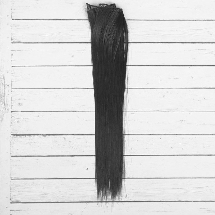 Волосы - тресс для кукол "Прямые" длина волос 40 см, ширина 50 см, №1