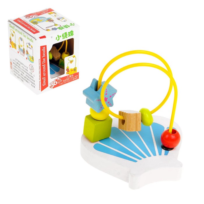 Серпантинка-лабиринт с фигурными бусинами "Ракушка"