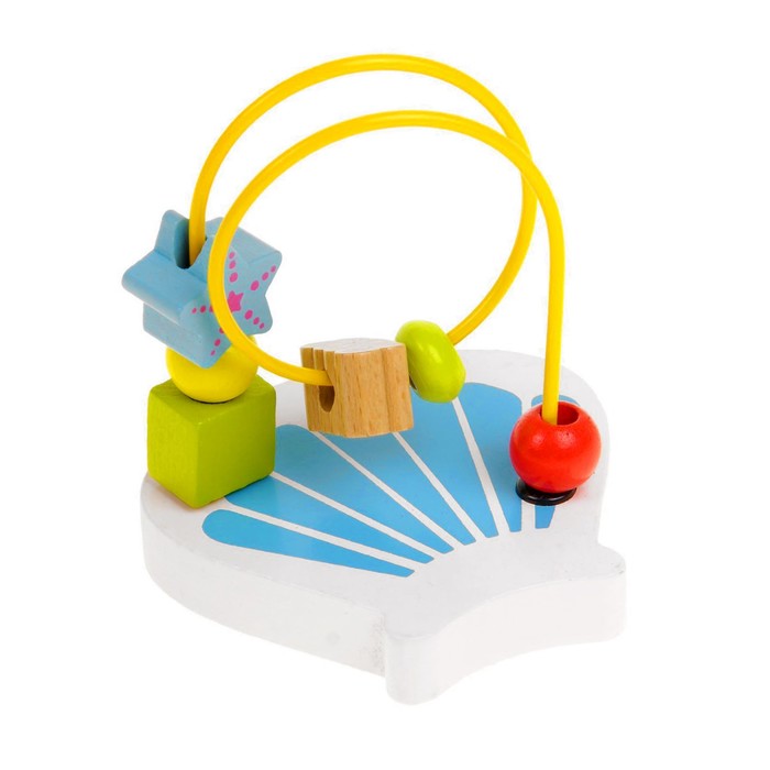 Серпантинка-лабиринт с фигурными бусинами "Ракушка"