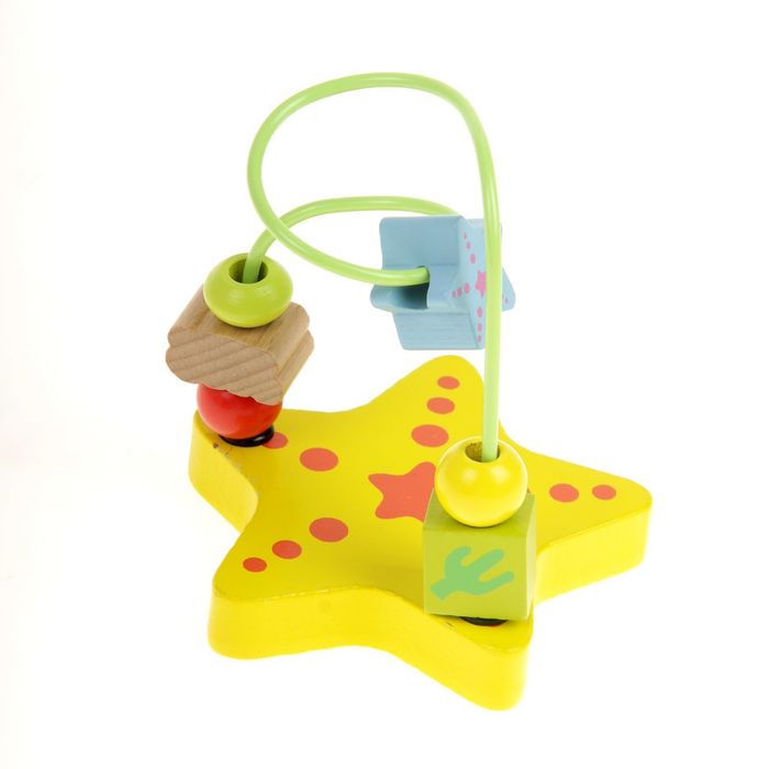 Серпантинка-лабиринт с фигурными бусинами "Морская звезда"